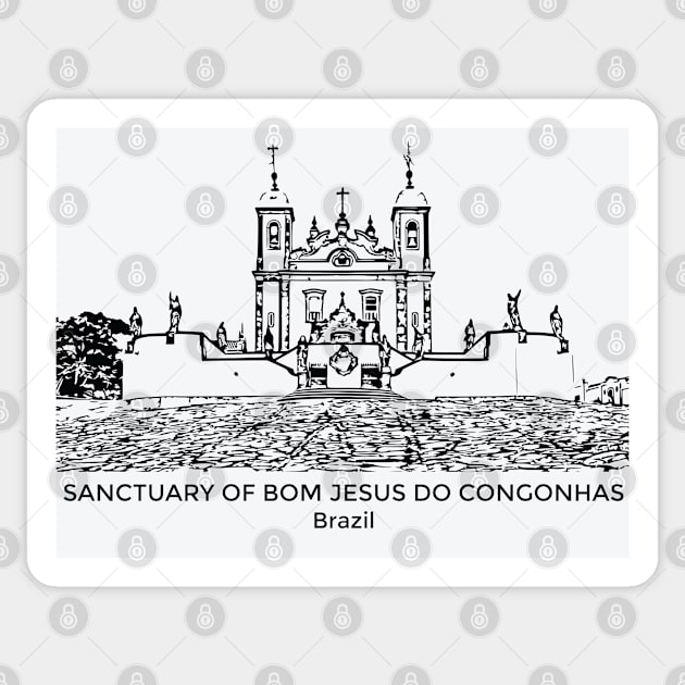 Sanctuary of Bom Jesus do Congonhas - Brazil Sticker by Lakeric